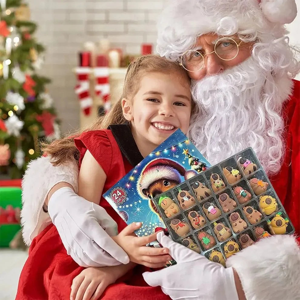 Children's Christmas Advent Calendar with Capybaras