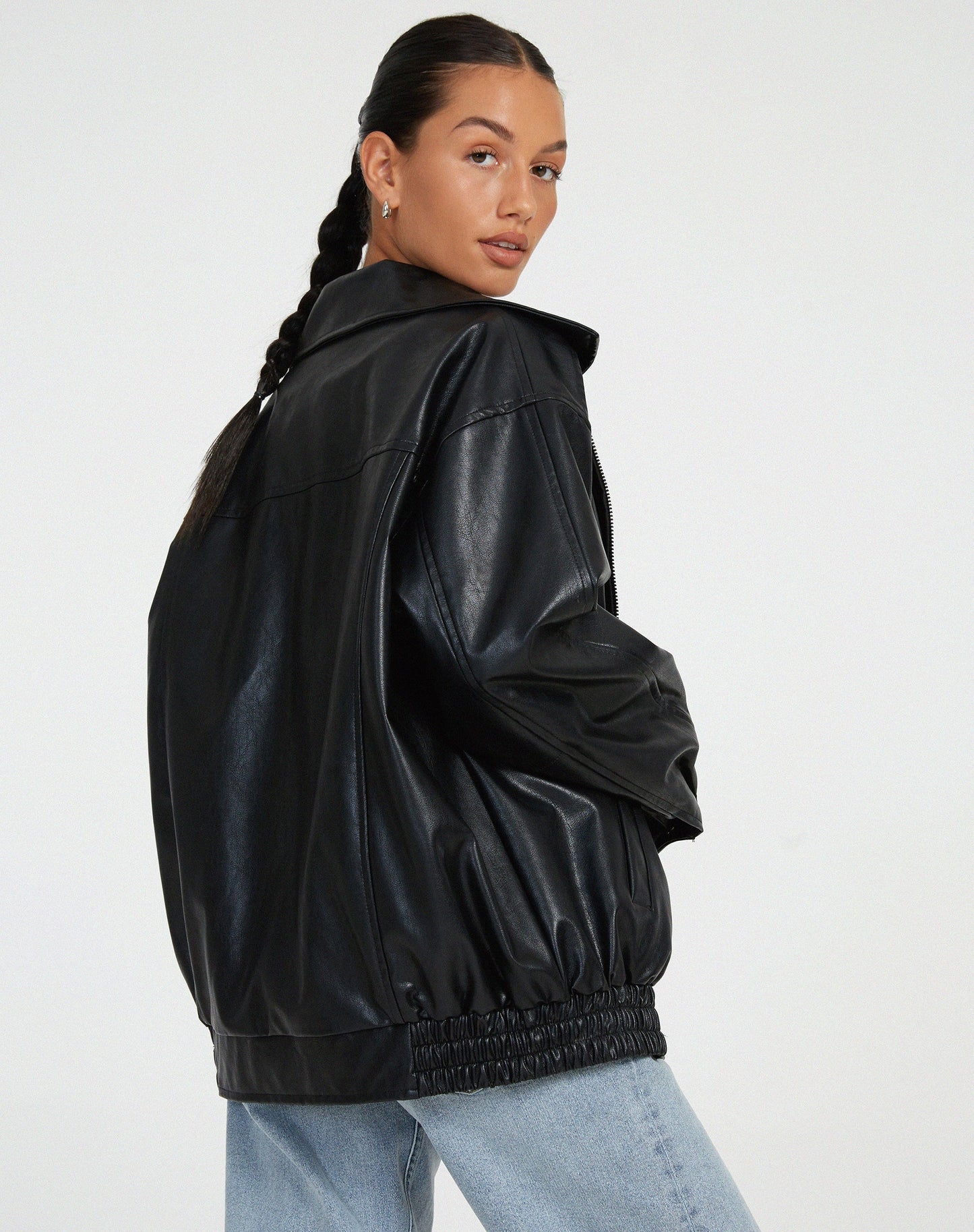 Brooke | Women's Vintage Oversized Leather Jacket