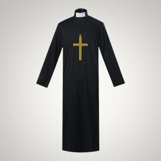 Sierra | Women's Nun Halloween Costume with Habit, Headscarf and Cross