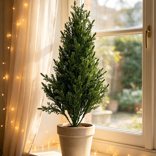 Outdoor Artificial Christmas Tree with Ground Stake