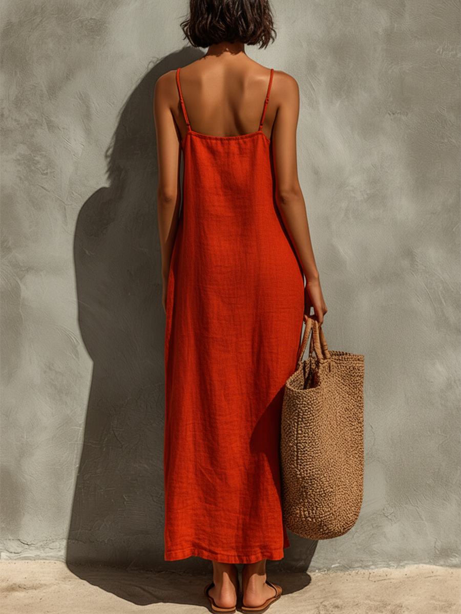 Melody | Women's Summer Maxi Spaghetti Strap Dress