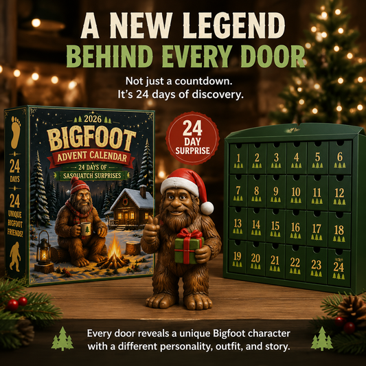 Bigfoot Advent Calendar Collectible Figures Set