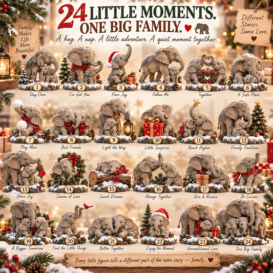Charming Family Elephant Advent Calendar