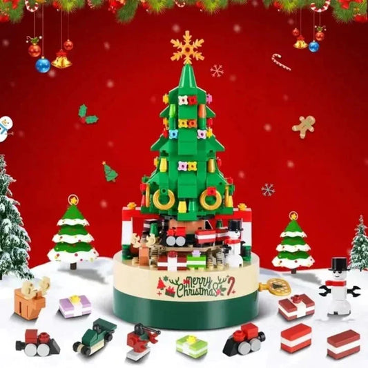 Christmas Music Box with Lights Building Set