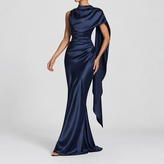 Esme | Women's Elegant Satin Corset Maxi Party Dress