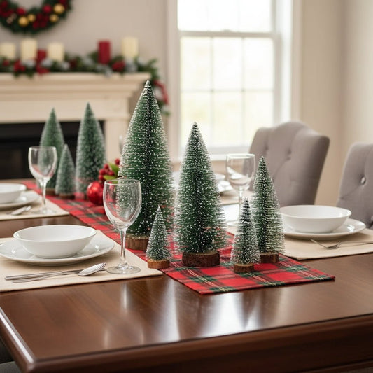Flocked Christmas Tree Tabletop Decorative