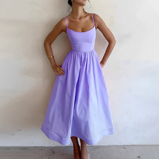 Azaria | Women’s A-Line Summer Midi Dress