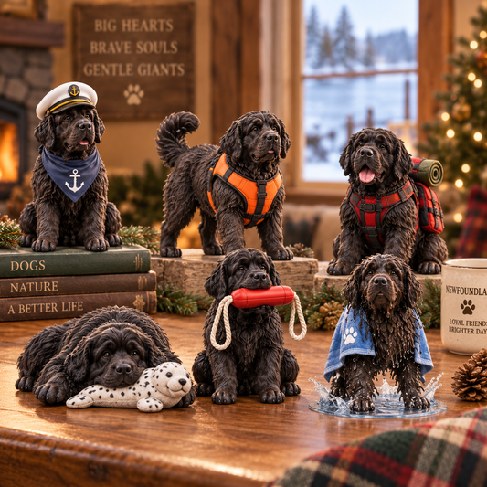 Newfoundland Dog Advent Calendar — 24 Detailed Collectible Figurines