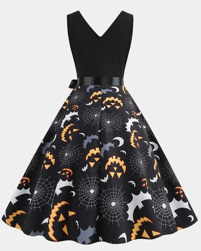 Women's Halloween Spider Web Dress