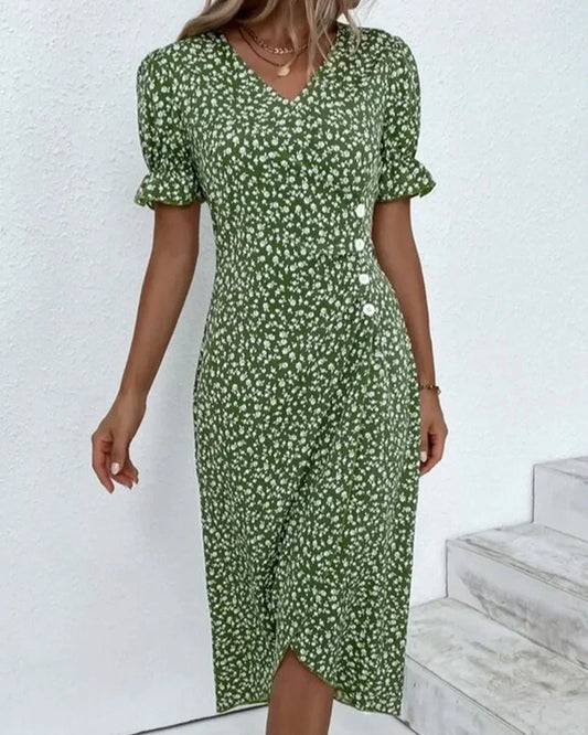 Angel | Women’s Floral Asymmetric Midi Dress