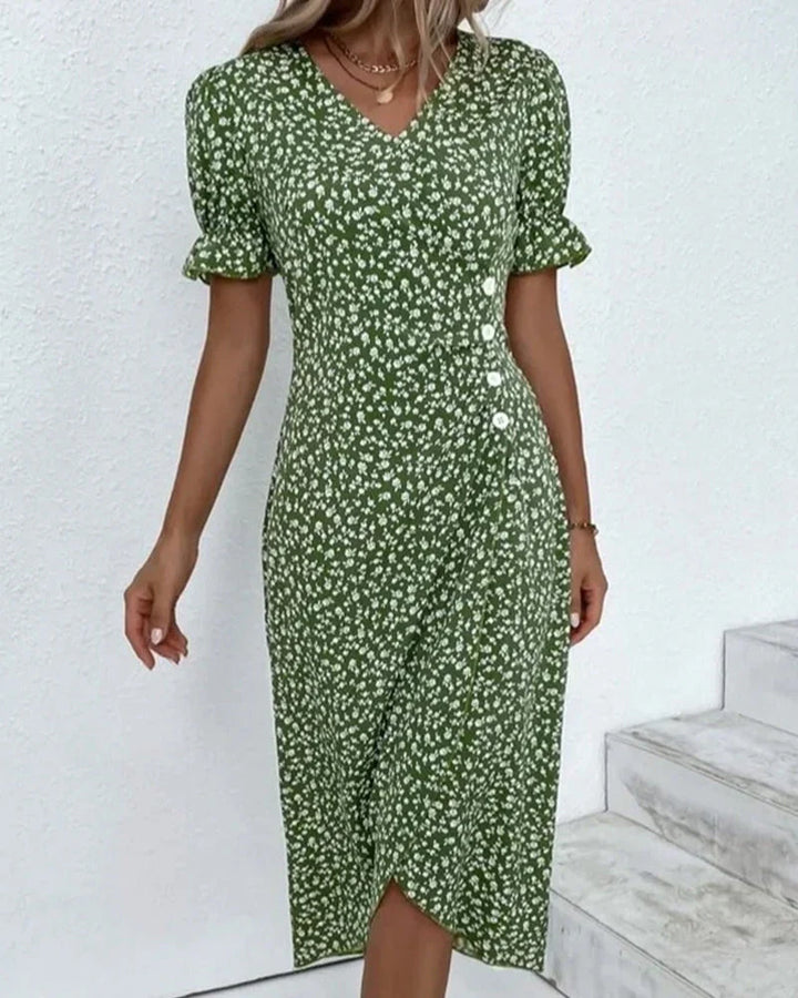 Angel | Women’s Floral Asymmetric Midi Dress