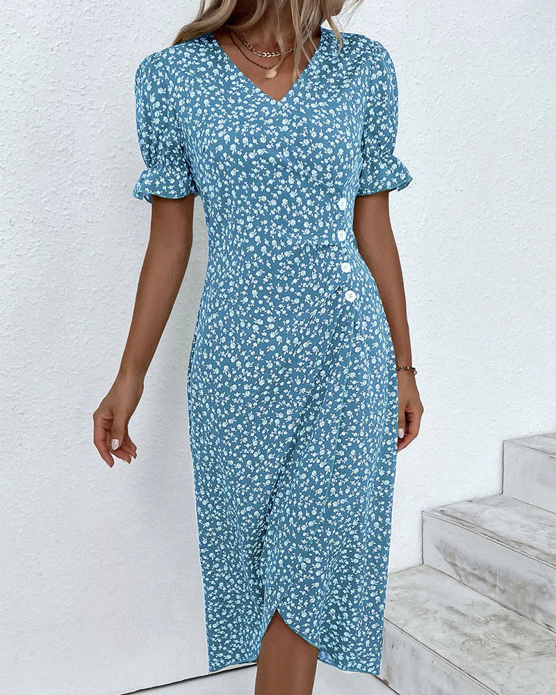 Nova | Women's Floral A-Line Midi Dress