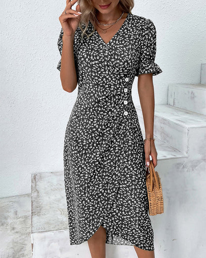 Nova | Women's Floral A-Line Midi Dress