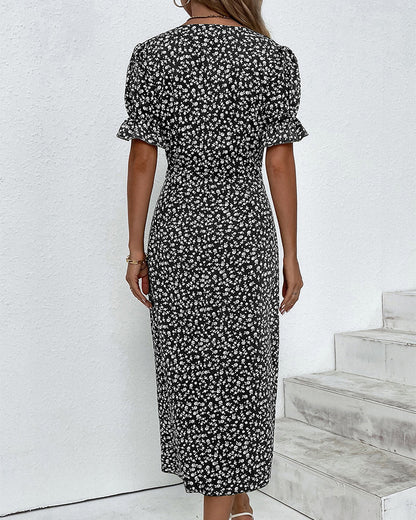 Nova | Women's Floral A-Line Midi Dress