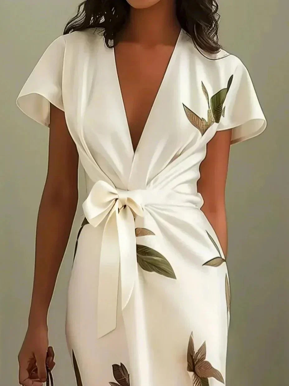 Olivia | Women's Elegant Printed Wrap Dress