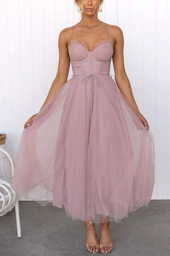 Florence | Women's Elegant Corset Midi Dress