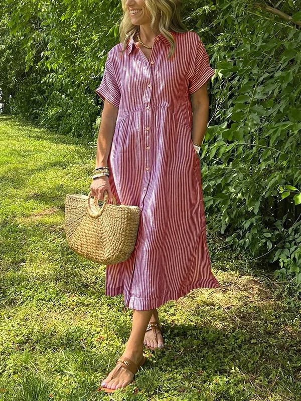 Jemma | Women’s Summer Maxi Striped Dress