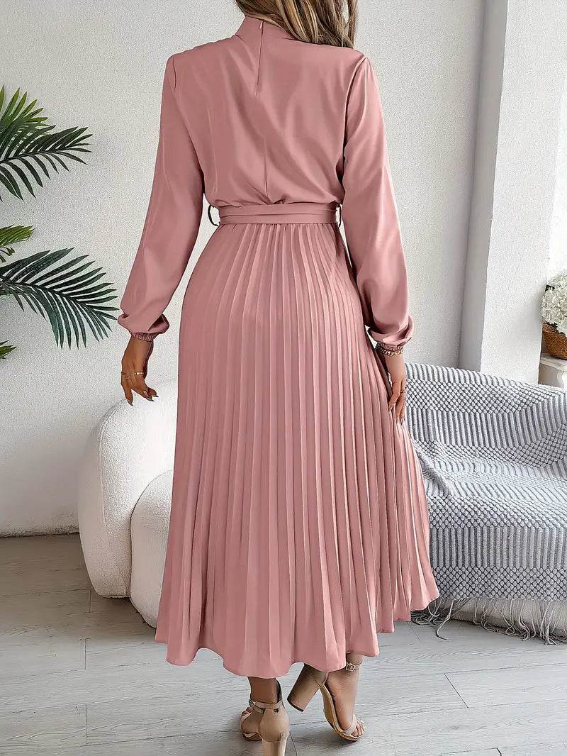 Laura | Women’s Evening Pleated Midi Dress