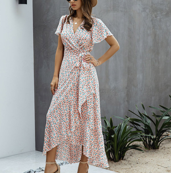 Keira | Women's Tie Waist Summer Maxi Dress
