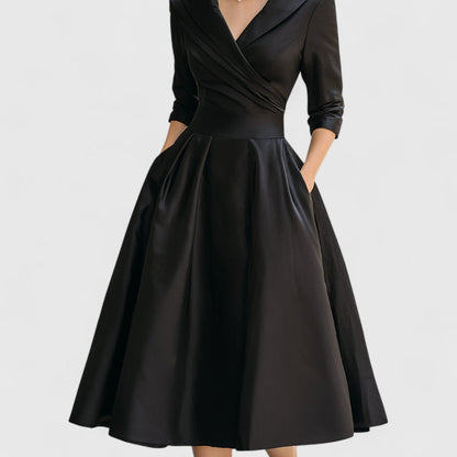Alice | Women's Elegant Wrap Midi Evening Dress