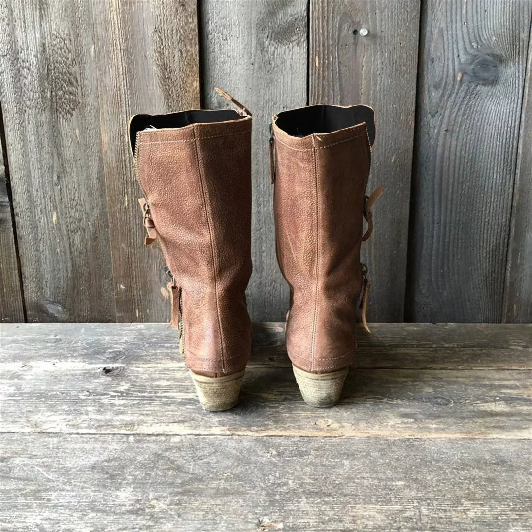Brooklyn | Women’s Casual Round Toe Cowboy Boots