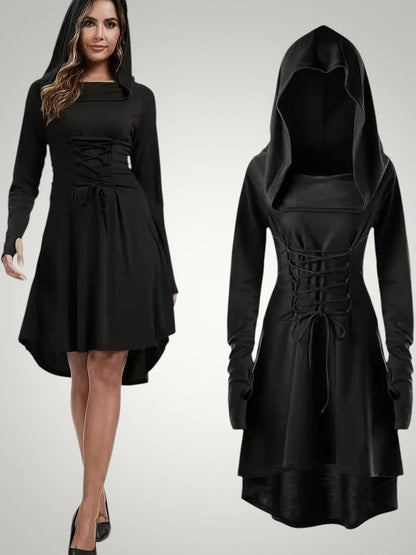 Beatrice | Women's Gothic Hooded Halloween Costume Dress