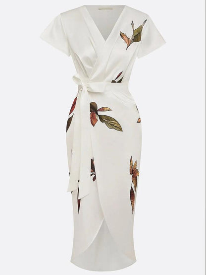 Olivia | Women's Elegant Printed Wrap Dress