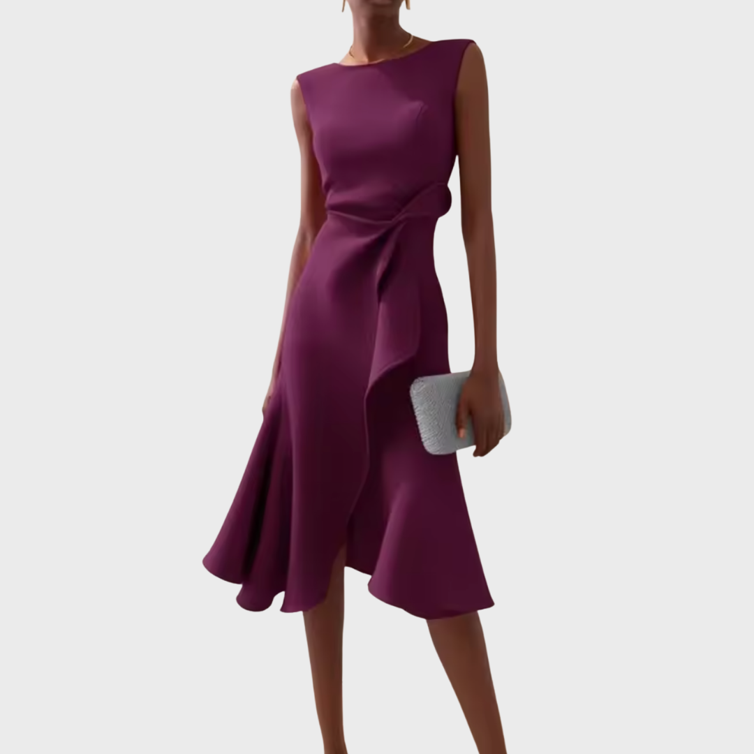 Rivka | Women’s Elegant Wrap Midi Dress