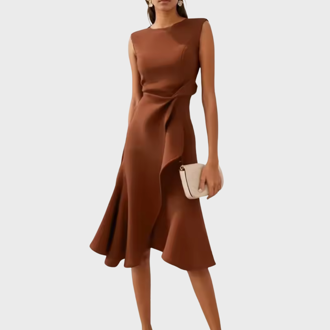 Rivka | Women’s Elegant Wrap Midi Dress