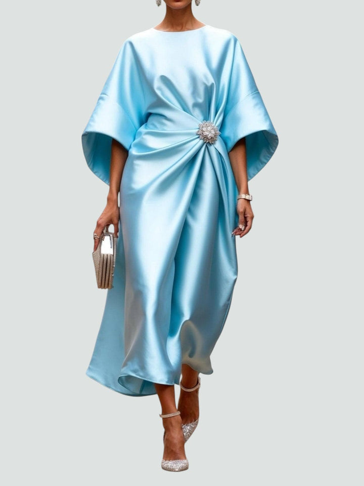 Anna | Women’s Satin Batwing Evening Dress
