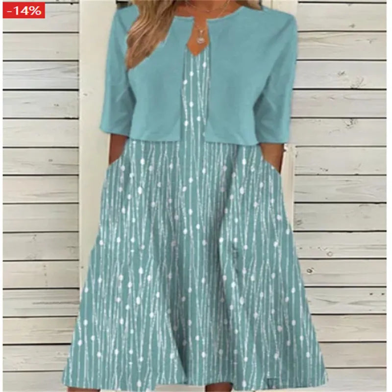 Danica | Women’s Floral Two-Piece Midi Dress