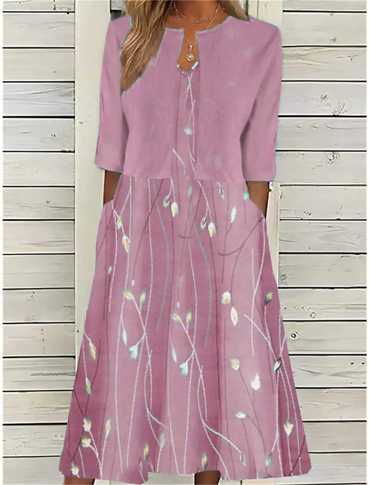 Danica | Women’s Floral Two-Piece Midi Dress