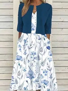 Danica | Women’s Floral Two-Piece Midi Dress