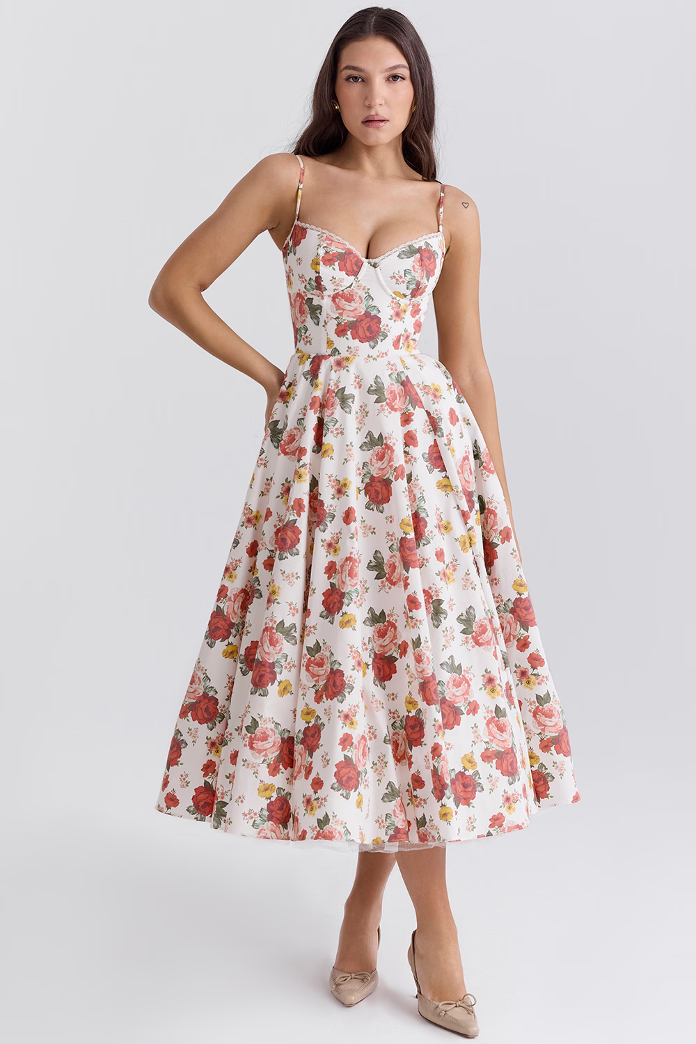 Lucia | Women’s Elegant Wedding Guest Midi Dress