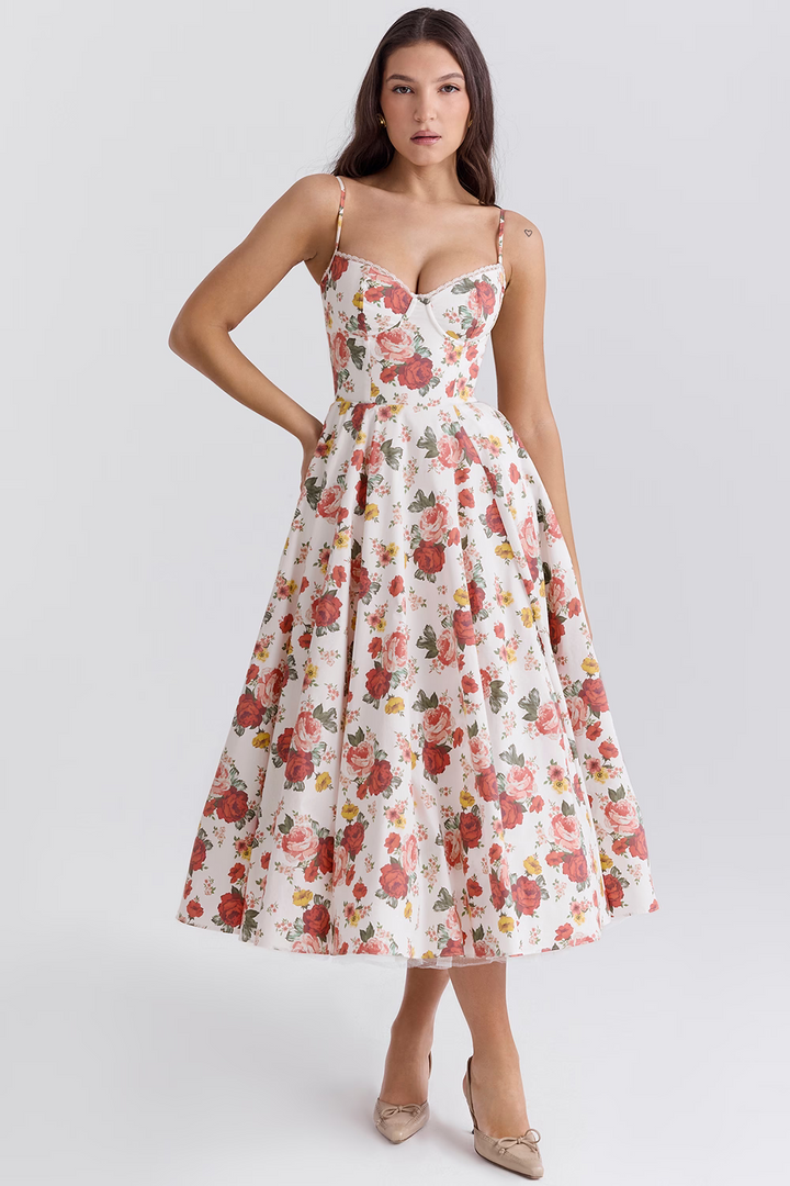 Lucia | Women’s Elegant Wedding Guest Midi Dress