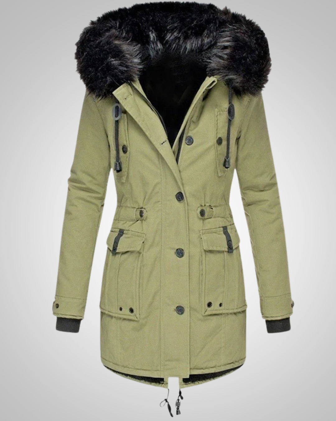 Fenella | Women's Fur Collar Hooded Winter Jacket