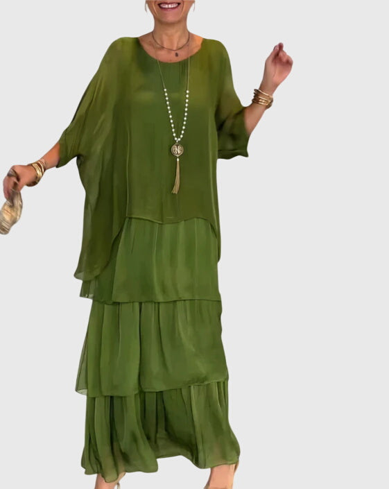 Aria | Women's Relaxed Fit Draped Maxi Dress
