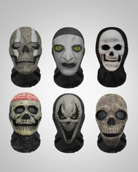 Tristan | Halloween 3D Ghost Face with Mesh and Elastic Fit Mask