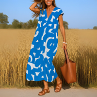Skye | Women's Printed V-Neck Tummy Coverage Dress