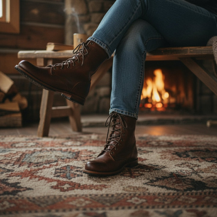 Olina | Women's Casual Lace Up Boots