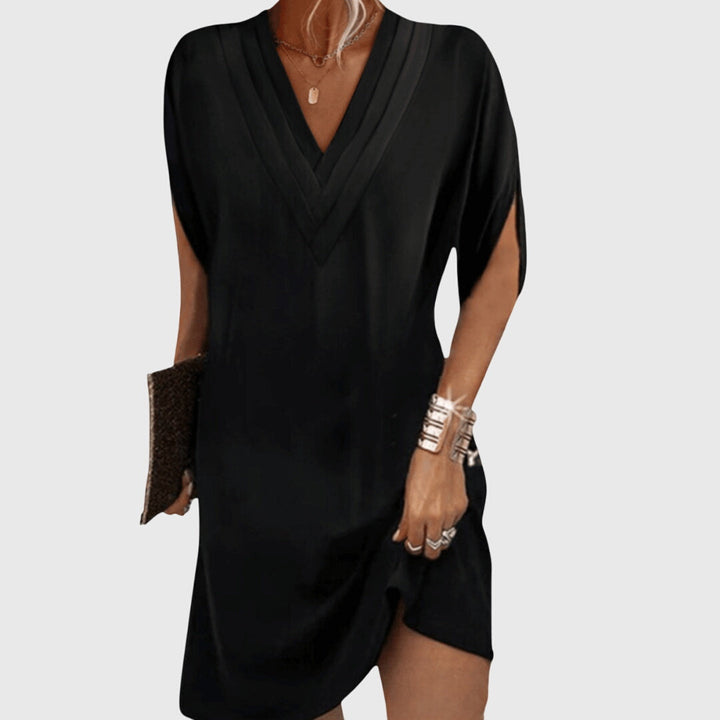 Emily | Women’s V-neck Midi Beach Dress