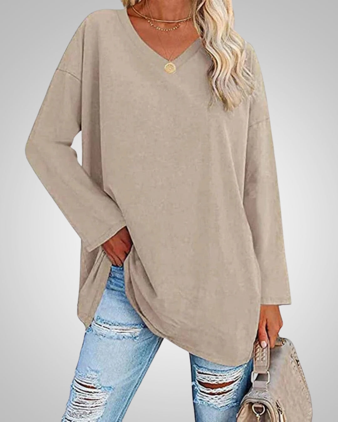 Willow | Women's Casual Relaxed Fit V-neck Top