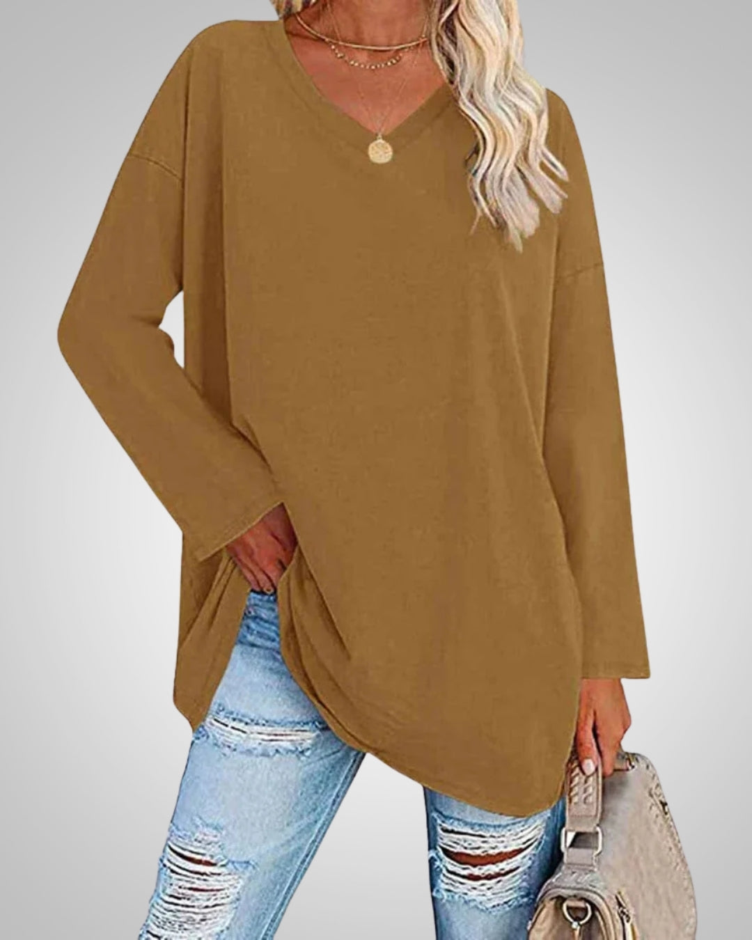 Willow | Women's Casual Relaxed Fit V-neck Top