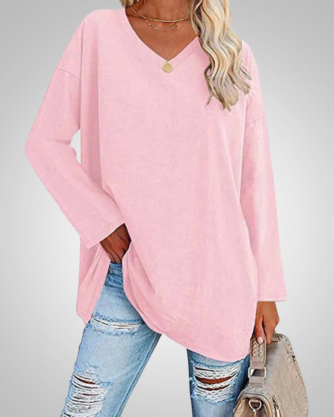 Willow | Women's Casual Relaxed Fit V-neck Top