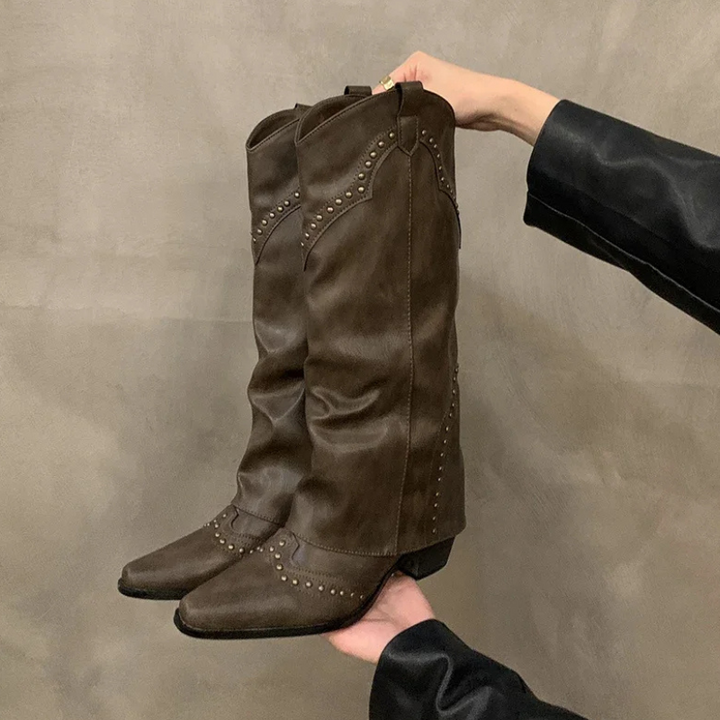 Natalie | Women’s Elegant Studded Cowboy Boots