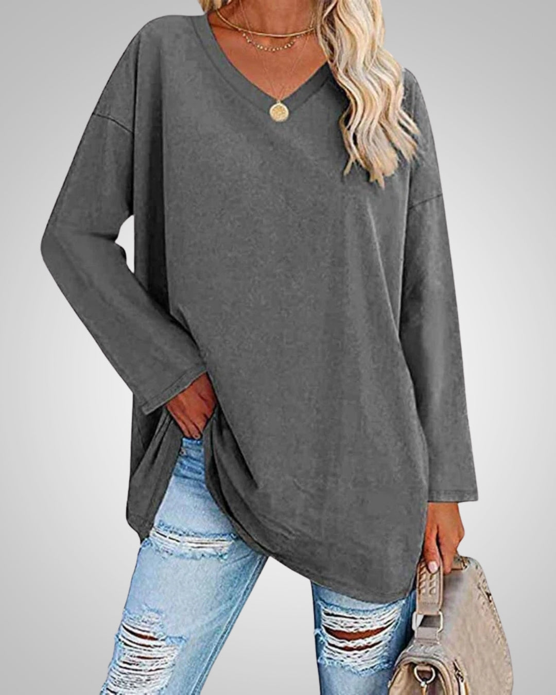 Willow | Women's Casual Relaxed Fit V-neck Top