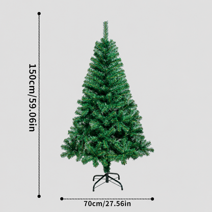 Cozy Artificial Christmas Tree Three Parts with Metal Stand