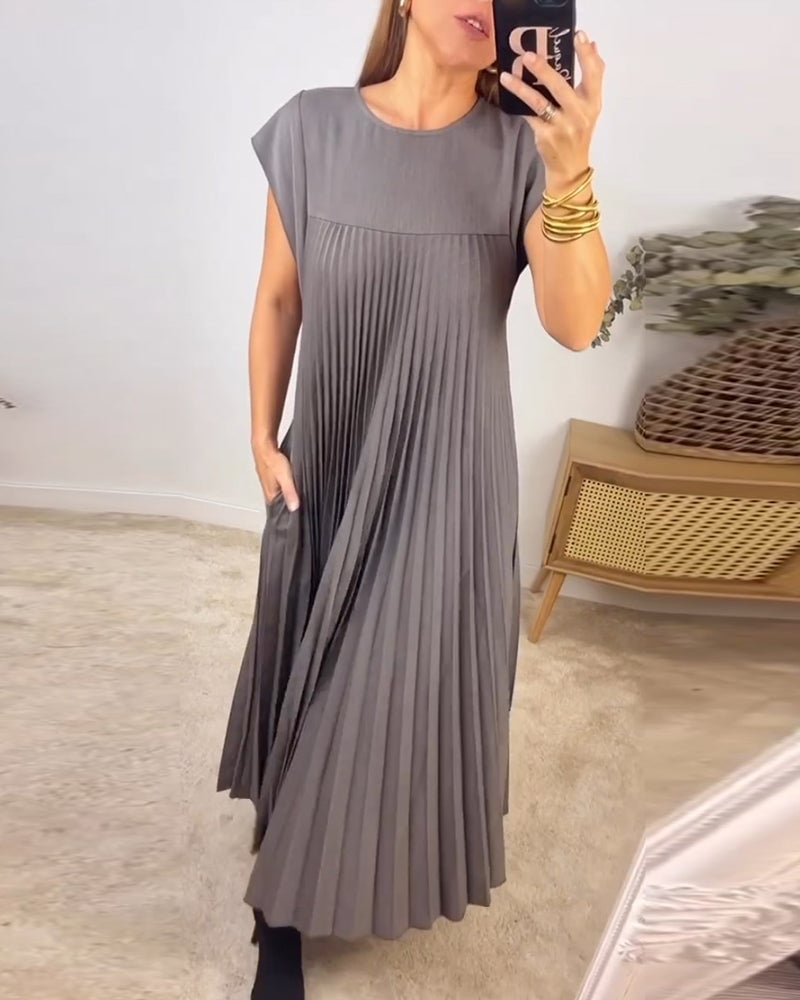 Laurel | Women's Elegant Pleated Maxi Dress