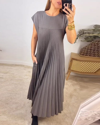 Laurel | Women's Elegant Pleated Maxi Dress