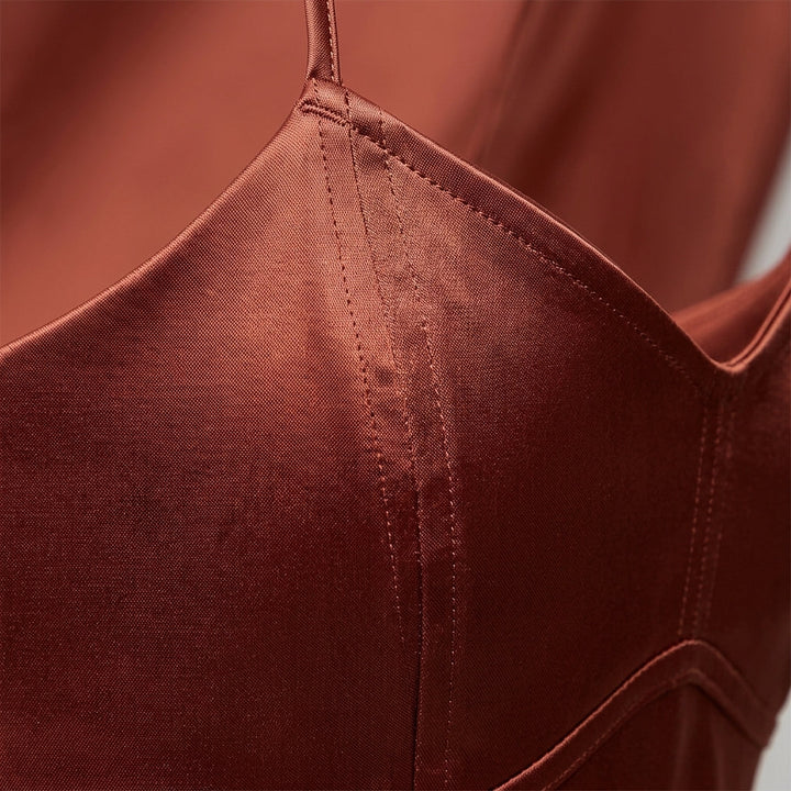 Isha | Women's Elegant Satin Evening Dress
